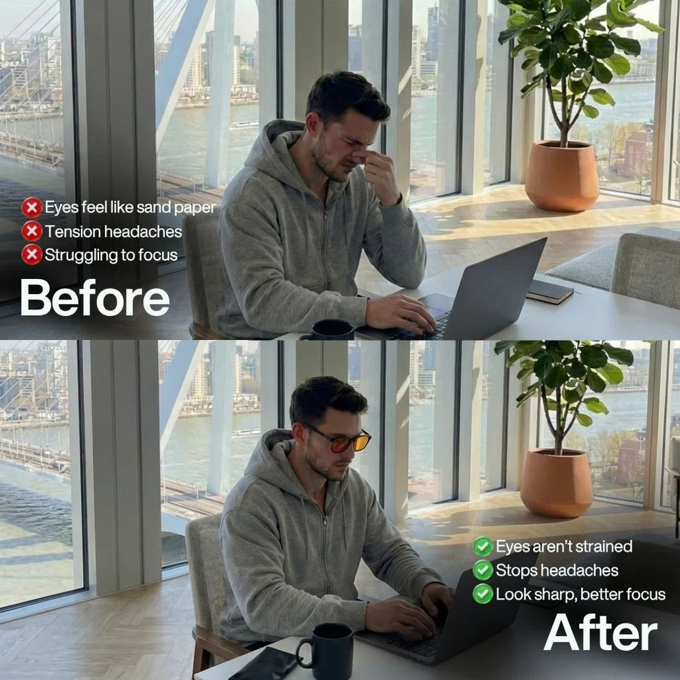 Caelux Glasses™ Unisex Red Lens Blue Light Glasses